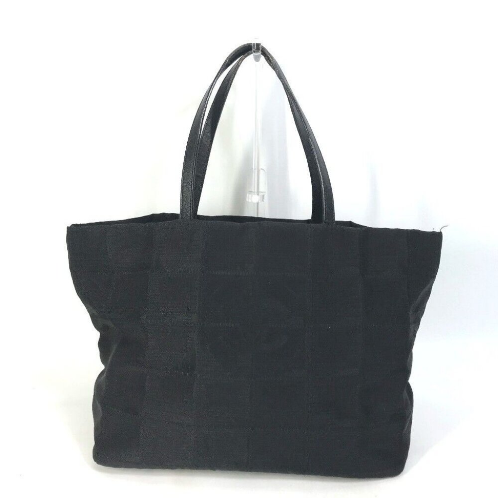 Authentic CHANEL A15991 CC CC Mark New Travel Line MM Hand Bag Shoulder Bag Tote